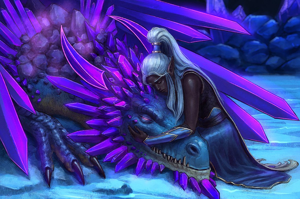 MothkaArt's tweet photo. Another illustration inspired by something that really stuck with me. Every time the Dragonflight Timewalking event comes around, this dungeon just tears my heart apart (ಥ﹏ಥ)

#worldofwarcraft https://t.co/vNrXssiRbA