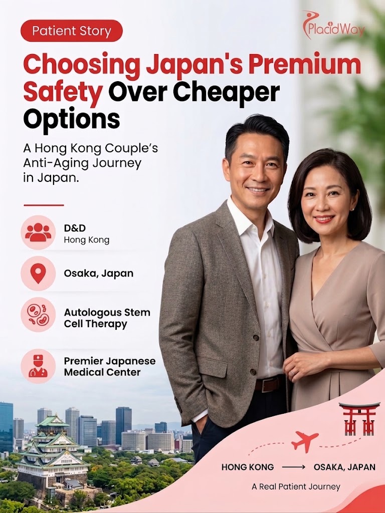 PlacidWay's tweet photo. Worried about safety when choosing anti-aging care? Discover why a Hong Kong couple chose stem cell therapy in Japan. Click to learn more https://t.co/TKmaHdVPt5. #stemcelltherapy #regenerativemedicine #stemcells #antiaging #placidway https://t.co/cN0oqE7Ef7