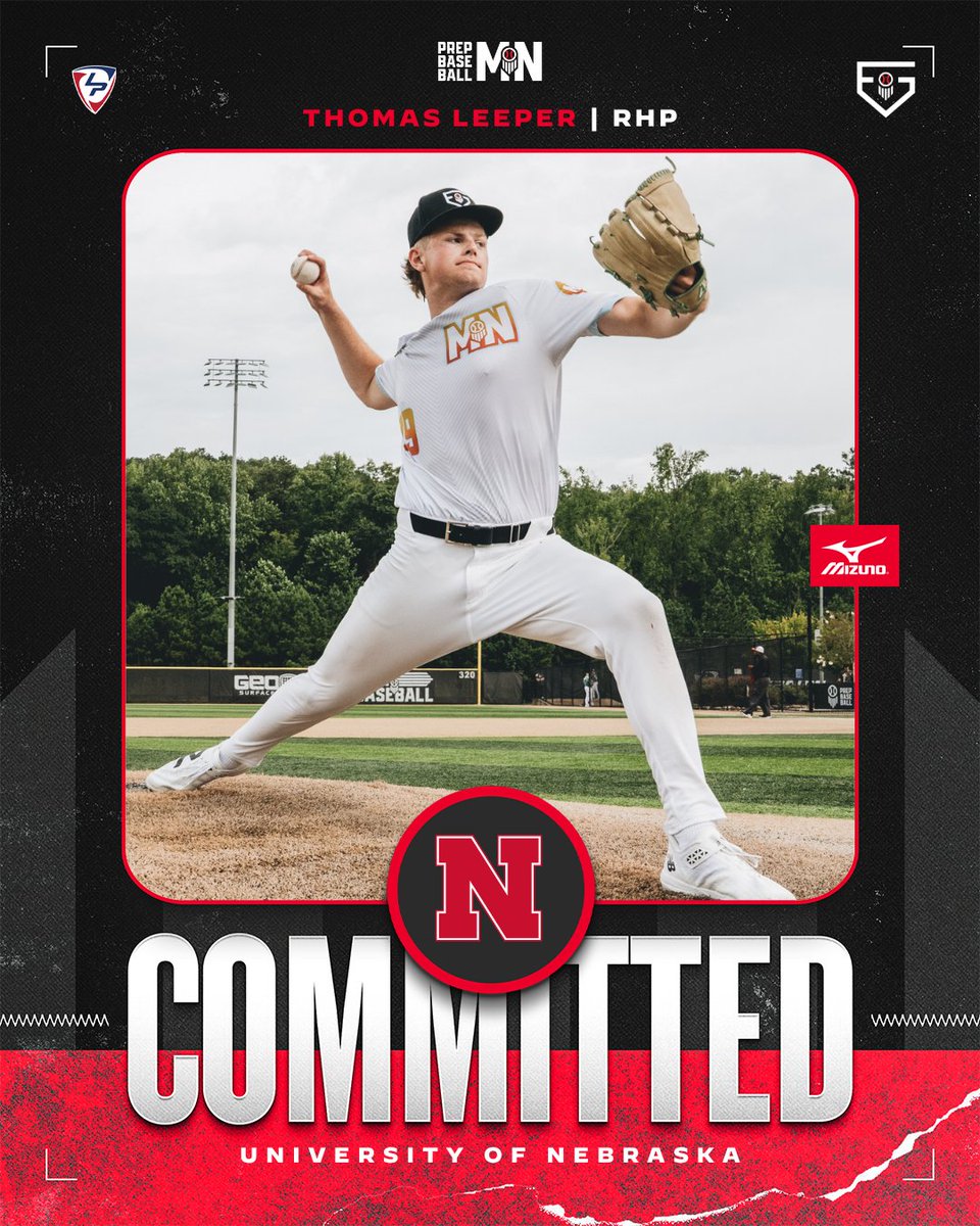 PrepBaseballMN's tweet photo. #𝗣𝗕𝗙𝗚𝟮𝟲: 𝗖𝗼𝗺𝗺𝗶𝘁𝗺𝗲𝗻𝘁✅         

'28 RHP Thomas Leeper (Chaska) has committed to Nebraska.       

Leeper was a member of #TeamMinnesota〽️ at the 2026 Prep Baseball Future Games and the no. 2 ranked player in the state. 

@LeeperThom80839 || @PrepBaseball

ꜰᴜʟʟ ᴛᴇᴀᴍ ᴍɪɴɴᴇꜱᴏᴛᴀ ᴄᴏᴍᴍɪᴛᴍᴇɴᴛ ᴛʀᴀᴄᴋᴇʀ
https://t.co/mkwxuMLgtw