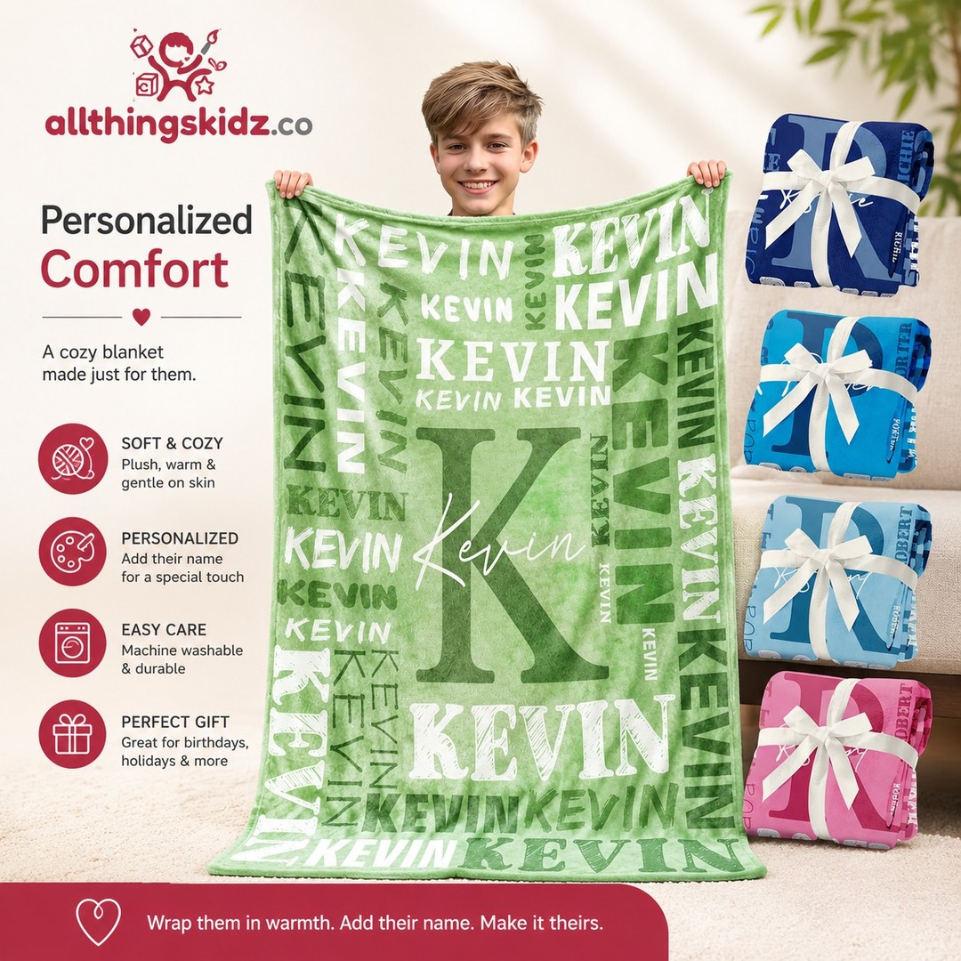 Pepepgd's tweet photo. Personalized blankets for teens, kids, and adults, printed in the USA with custom names. Ultra-soft flannel makes them perfect for cozy Christmas or birthday gifts. Comment “Shop” to order. https://t.co/oyeCE0KORo