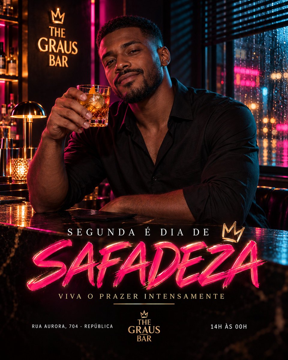 thegrausbar's tweet photo. 🔥 SEGUNDA É DIA DE SAFADEZA NO THE GRAUS! 😈👑

Comece a semana do jeito que ela merece: clima quente, bons drinks, música e aquela energia que só quem vem entende. 🍸🔥

📍 Rua Aurora, 704 – República
🕑 Segunda, das 14h às 00h
Chama quem não foge de uma noite intensa https://t.co/RUCLhPyvj7