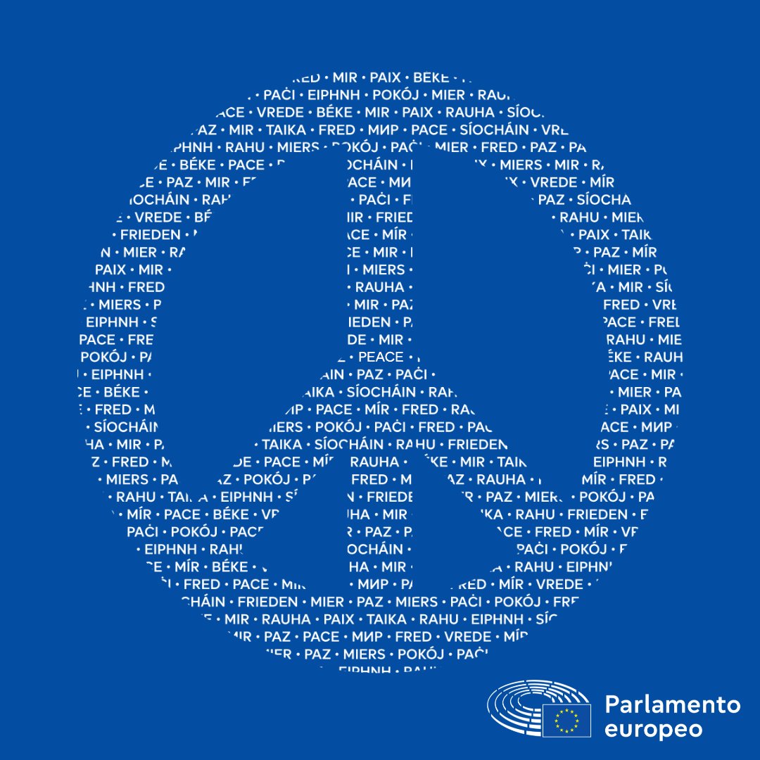 Europarl_ES's tweet photo. La paz es uno de los valores fundacionales de la Unión Europea 🕊️

Hoy es el Día Internacional de la Paz.

En un mundo que afronta conflictos e incertidumbre, la paz no puede darse por sentada. 

Debe protegerse y fomentarse cada día ☮️ https://t.co/MBjlMLdam9