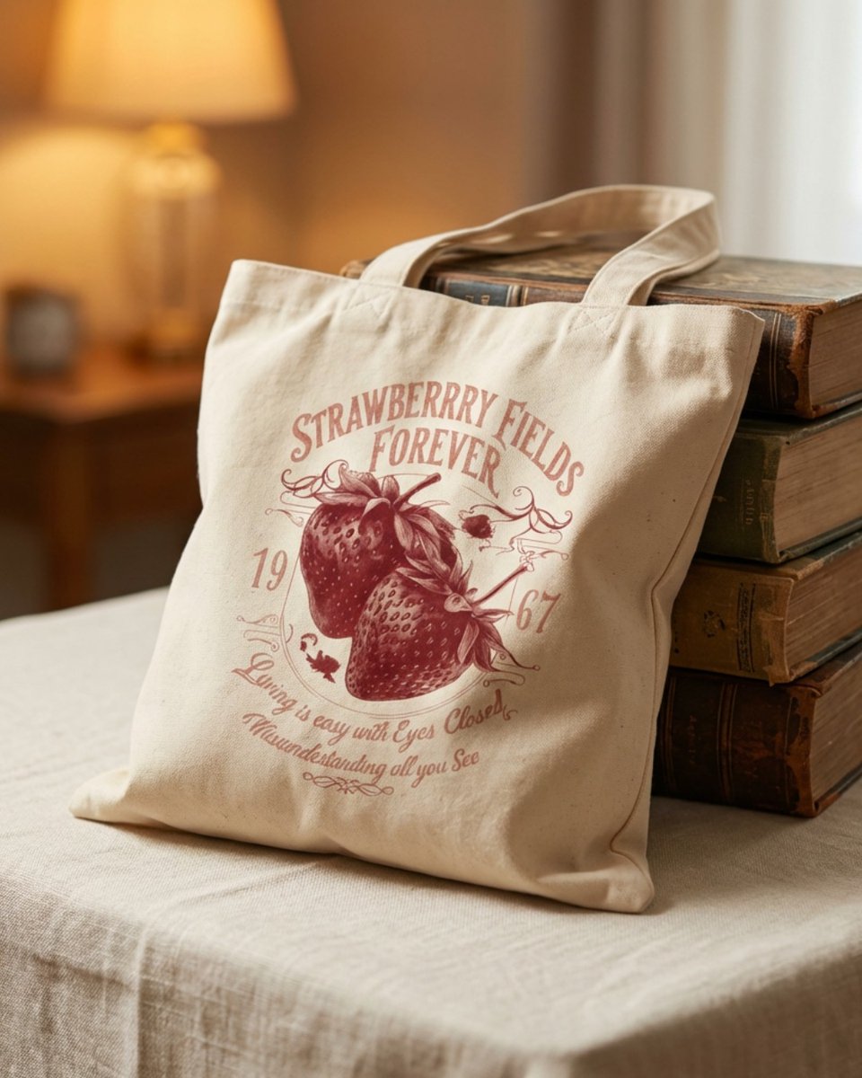 pinguim1310's tweet photo. Soft days, sweet moments, and vintage charm. Our Strawberry Fields tote is made for morning walks, coffee dates, market trips, and slow study days. A cozy everyday bag for girls who romanticize the little things. https://t.co/wOBOMFuep2