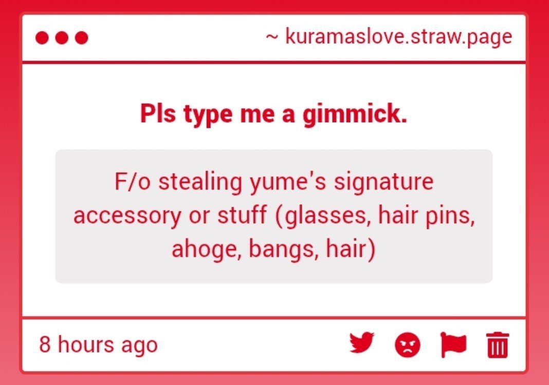 R0seFox's tweet photo. Ohh I like this one anon
   F/O Stealing yumes signature accessories or stuff! (Glasses, hair pins, ahoge, bangs or hair)

I think it would be really cute to draw our f/o based on anons idea 🥹🥹 https://t.co/XDVV20K4EW