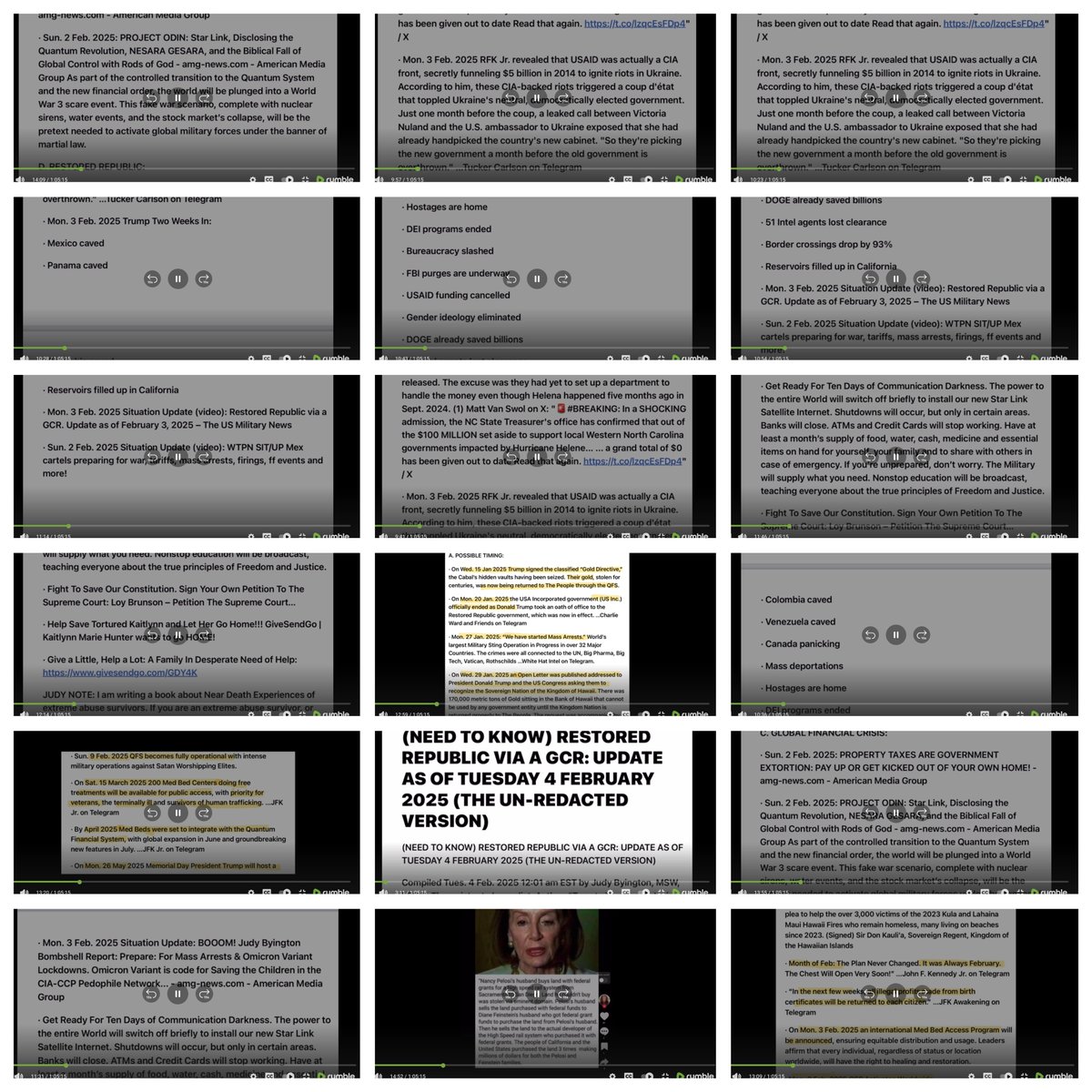 Cali_Eclipse17's tweet photo. Angry Patriot's MEMES OR VIDEOS
#CompilationGridArt
#TheWeThePeopleNewsShow_Rumble @wtpnews76 @JudyByingtonn @judybyington_ @LizCrokin @TheQNewsPatriot
#Feb2025 https://t.co/KPS0pPJQwT