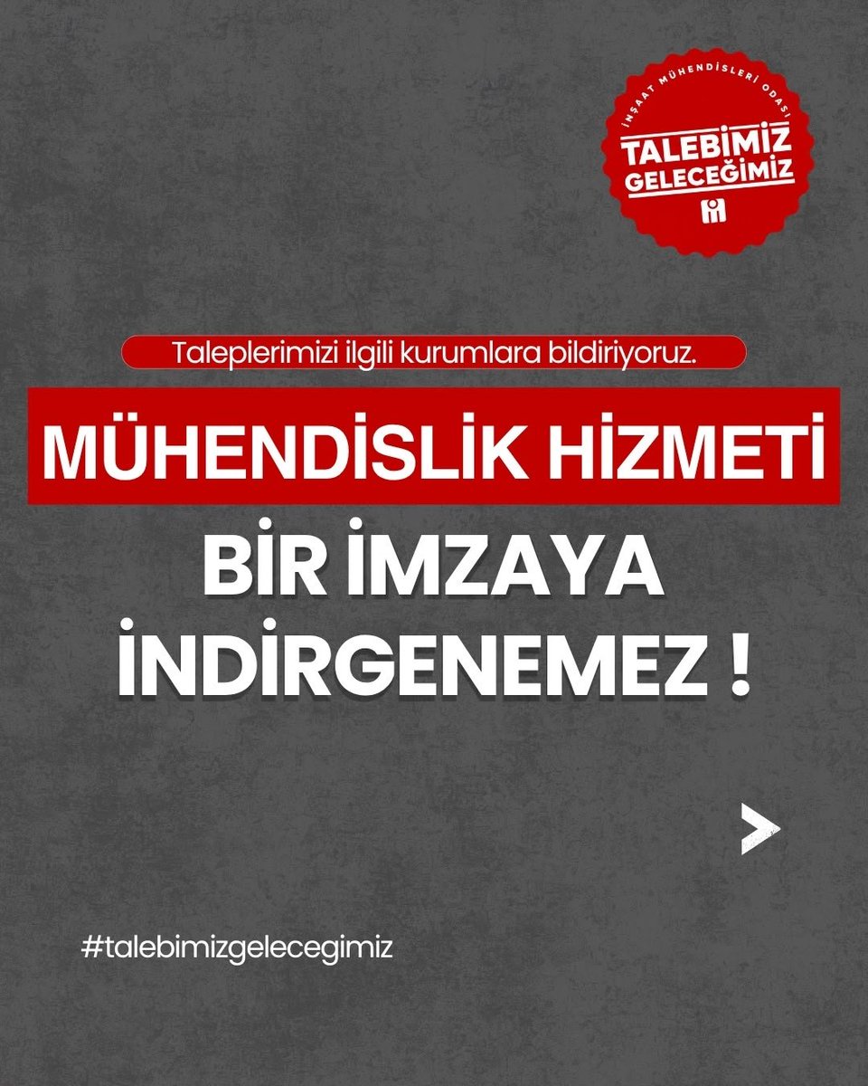 imoizmir's tweet photo. Taleplerimizi İlgili Kurumlara İletiyoruz.
MÜHENDİSLİK HİZMETİ BİR İMZAYA İNDİRGENEMEZ!
#talebimizgeleceğimiz #inşaatmühendisliği #İMO  #inşaatmühendisleriodası https://t.co/zpa1gtDD7p