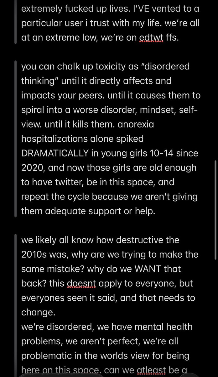 wreckedwhip's tweet photo. i hate to see thinspo, fatspo, and bonespo used so frequently. with the drama surrounding using literal dead people as thinspo, i feel compelled to make this. 

immediate TW for mature themes and brutal insight on EDs some may not want to see. https://t.co/1Ko9tVjJHU