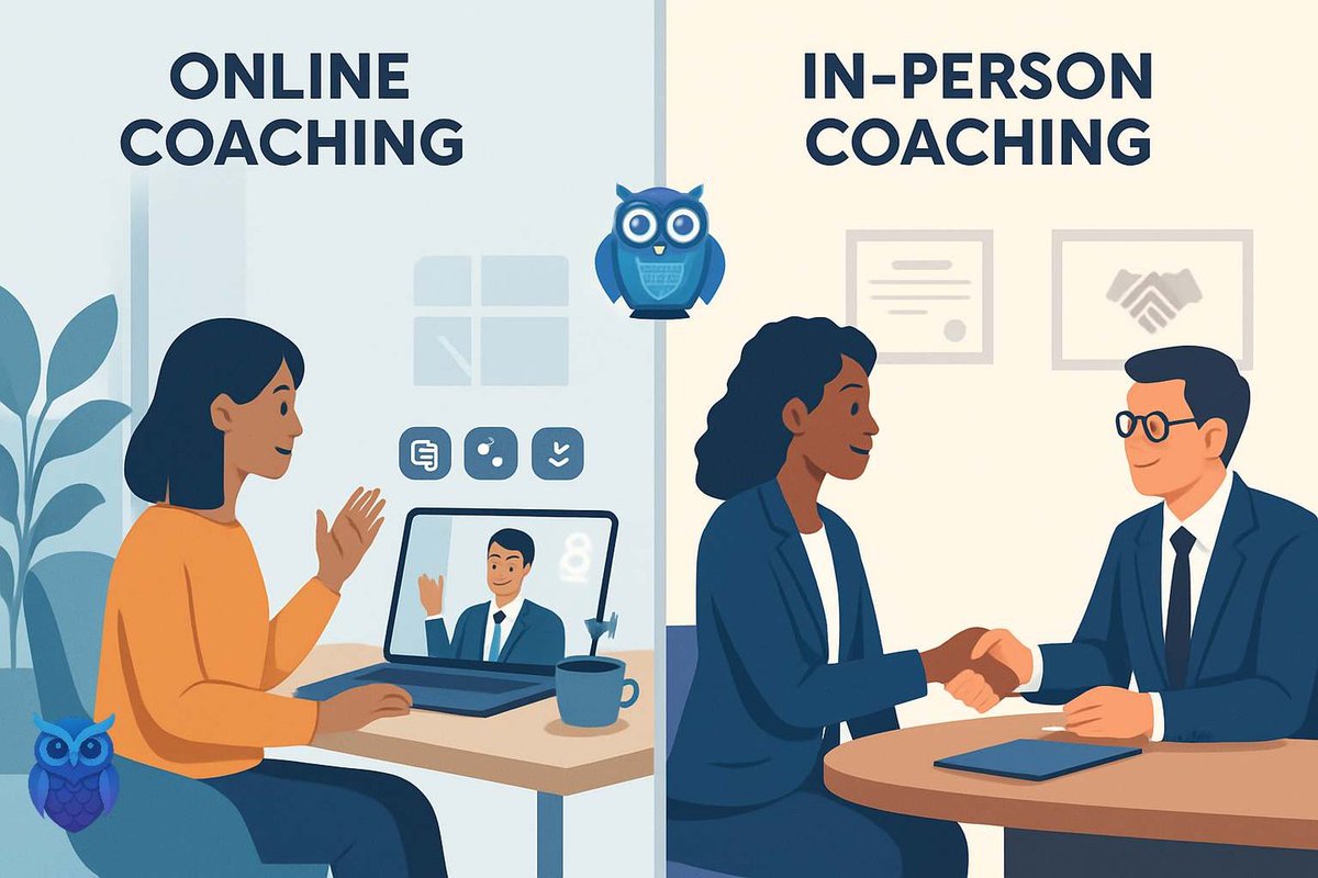 Consiliaricoach's tweet photo. Online vs In‑Person Career Coaching: Which Works Better? The question isn’t really whether online or in-person career coaching works better—it’s whether you’re getting the guidance, insights, and support you need to thrive in your professional journey. 
https://t.co/oP9bRw3yDH https://t.co/FN0nMqXFFJ