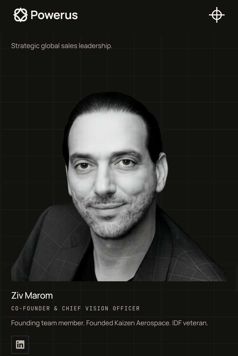 TheWatchmen_1's tweet photo. Here's the proof from Powerus's official website and a summary from Gemini (cites his own LinkedIn page). Marom wasn't only a regular IDF officer but worked in the IDF Intelligence unit. Now tell me that Powerus is doing propaganda against itself. 😂 https://t.co/EvFBK4tNUF