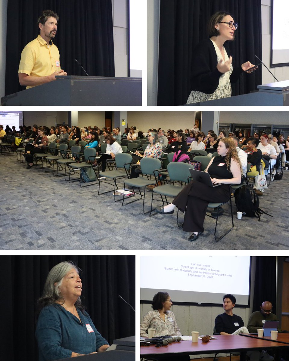 RefugeeCentre's tweet photo. 1/4
Thank you to everyone who attended this weekend's conference 'Research and Advocacy: Sanctuary, Solidarity and the Politics of Migrant Justice,' and to all those who made it possible. 
#MigrantJustice #ResearchAndAdvocacy #Solidarity #CommunityOrganizing #MigrantRights https://t.co/QvORxFHyg4
