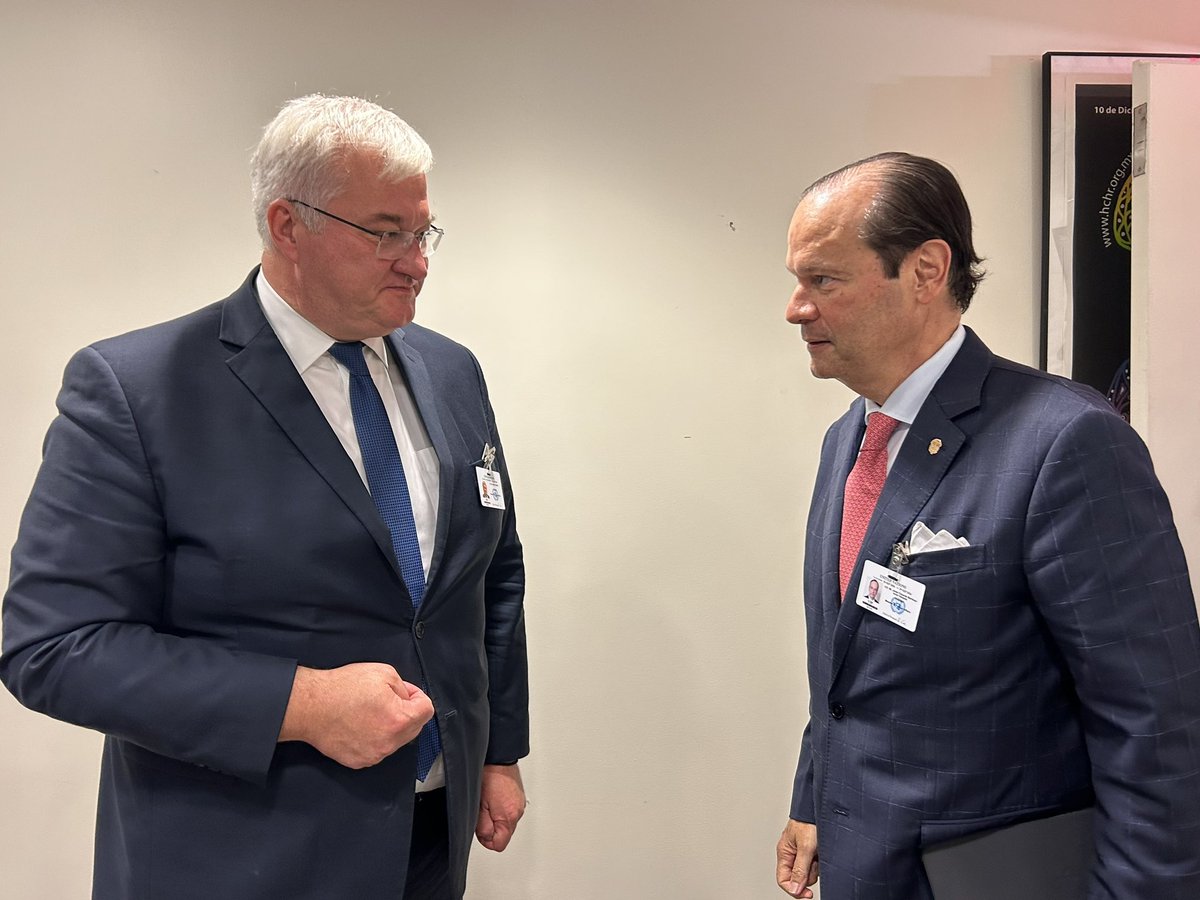 andrii_sybiha's tweet photo. I had a productive meeting with Panama’s Foreign Minister @javierachapma in New York.

I informed my colleague about the battlefield situation and our peace efforts. Ukraine wants to end this war and restore a comprehensive and lasting peace.

We focused on maritime security and freedom of navigation. From the Black Sea to the Panama Canal, the security of maritime routes is interconnected. 

Russia’s continued attacks and attempts to disrupt navigation in the Black Sea threaten global food security far beyond our region.

I thanked Panama for its support and stressed the importance of practical engagement in returning Ukrainian children deported by Russia.

We also discussed accountability for the crime of aggression. Russia must be held accountable for the crimes it has committed, and we would welcome Panama’s consideration of joining the Special Tribunal. Accountability for aggression is a global principle, not a regional matter.

We agreed to maintain the positive dynamics of our bilateral contacts. I look forward to welcoming my colleague to Ukraine.