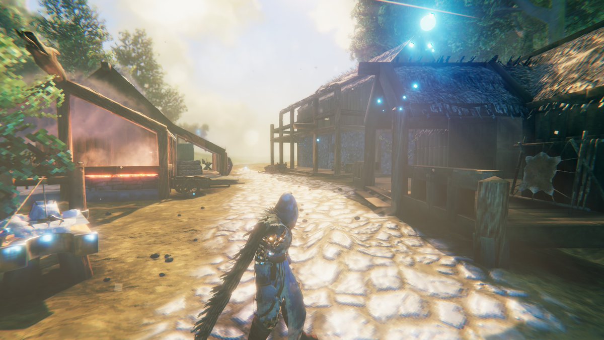 naguta_game's tweet photo. 久々Valheim、どこかで見たことあるような村を建築中 https://t.co/CyybRyJcHa