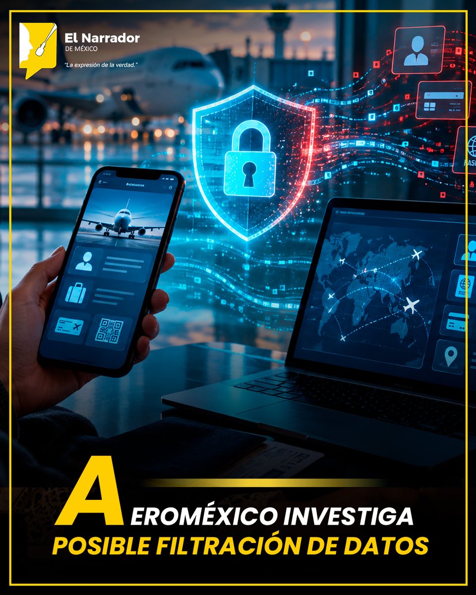 ElNarradordeMX's tweet photo. AEROMÉXICO INVESTIGA UNA POSIBLE FILTRACIÓN DE DATOS DE CLIENTES
https://t.co/3ye08Cex1S
#aeromexico #datos #ciberseguridad #mexico #privacidad https://t.co/WACzWJOaAW