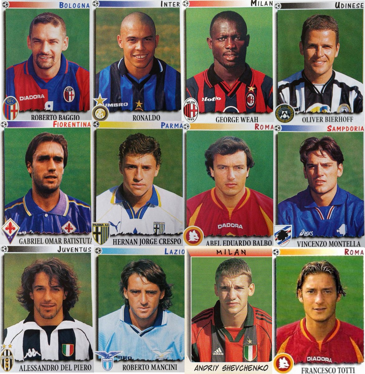 90sfootball's tweet photo. Serie A in the 90s was stacked! https://t.co/emQiuV878d