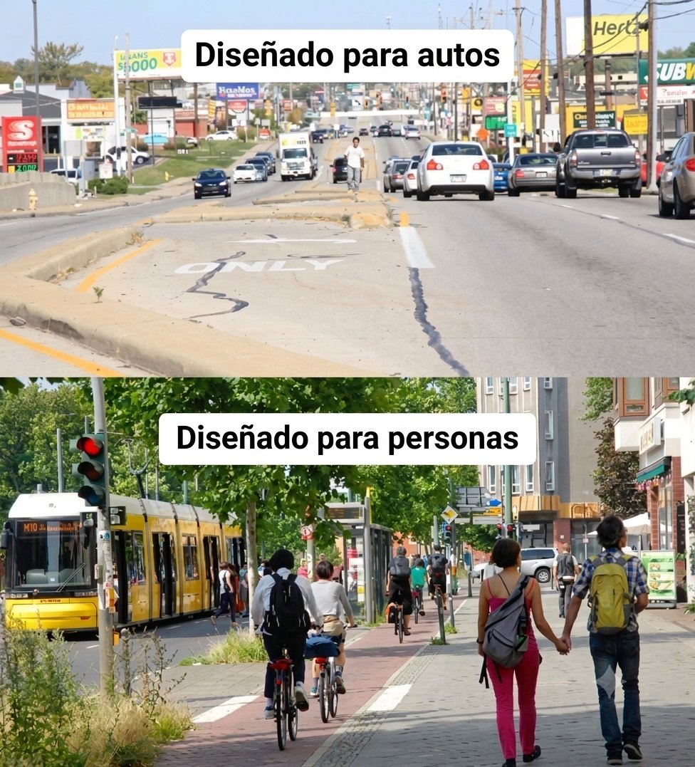 CiudadesMejores's tweet photo. Hay que diseñar las calles para las personas, no para los autos. https://t.co/fdCul7svcZ