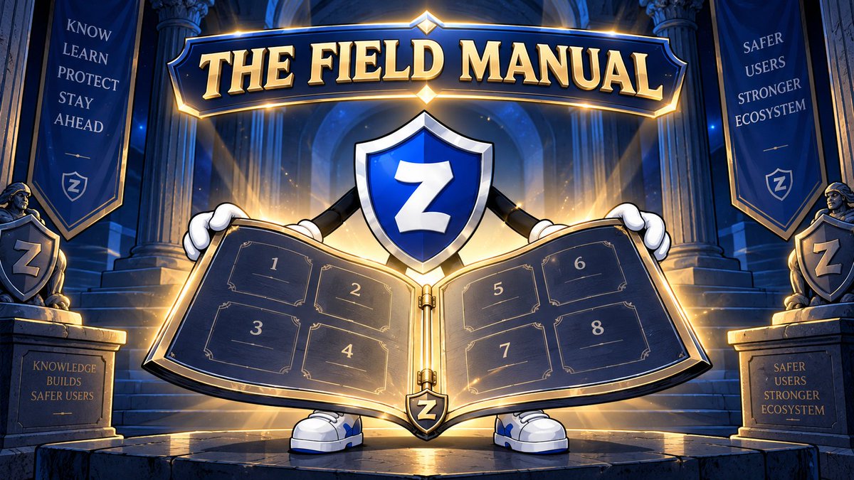 zkxwallet's tweet photo. Introducing THE FIELD MANUAL. Eight practical defenses, one revealed per day, each one built to directly counter an exploit mechanism from the ON-CHAIN AUTOPSY series ✅

Think of Autopsy as understanding the threat, and Field Manual as what you actually do about it.

Starting tomorrow 💡