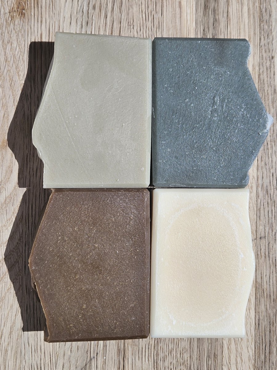 RootedNordic's tweet photo. Took a short break to check inventory, but my shop is open again! 

Some new scents have been added: Citrus Charcoal, Rosemary Eucalyptus, and Pure Milk &amp; Tallow- a lovely unscented bar that's 100% grass-finished tallow and raw milk. Also pictured is Pine Tar, only a couple left. https://t.co/bAUQqwfujD