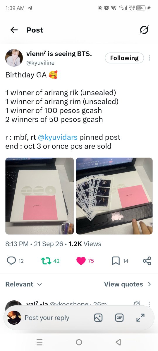 eliyeli_'s tweet photo. @kyuviline @kyuvidars thank you, manifesting!💜 https://t.co/JZAmE8oDpb