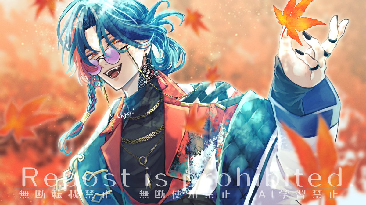 S_kageri's tweet photo. 過去絵レタッチ🍁
#かいせ絵 https://t.co/IpvE8xc3n1