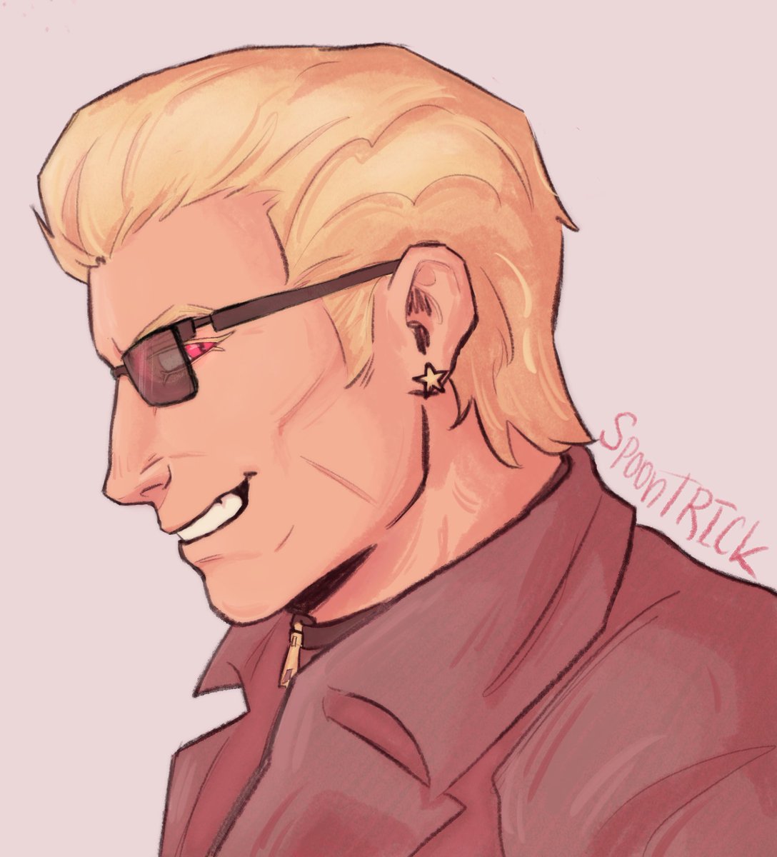 spoon228_'s tweet photo. Two artists one palette challenge but my friend didn't even make it to the coloring part.
I did! so...
#ResidentEvil #albertwesker https://t.co/RtTvIwaFoJ