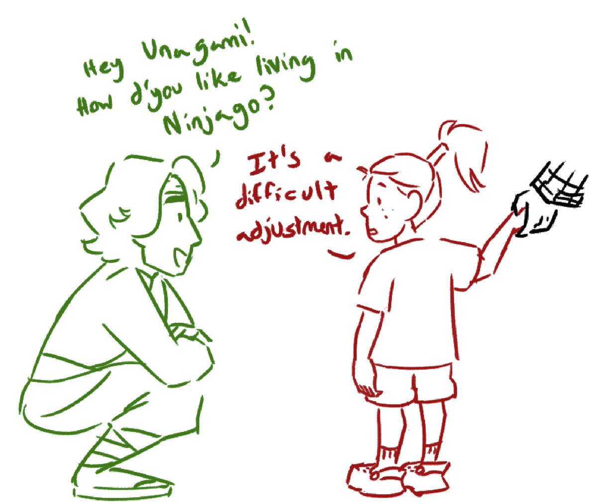 shootinstarbit's tweet photo. lloyd doesnt like talking to unagami #ninjago https://t.co/NdEh9QieQR