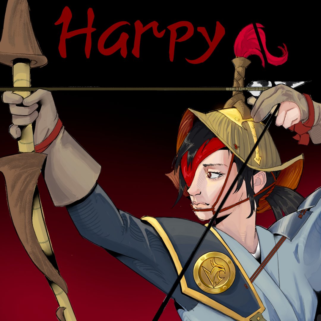 bunnyrafas's tweet photo. Cover of my most recent project, about a Japanese archer who owns a really cool bird https://t.co/xpO5SWftzD