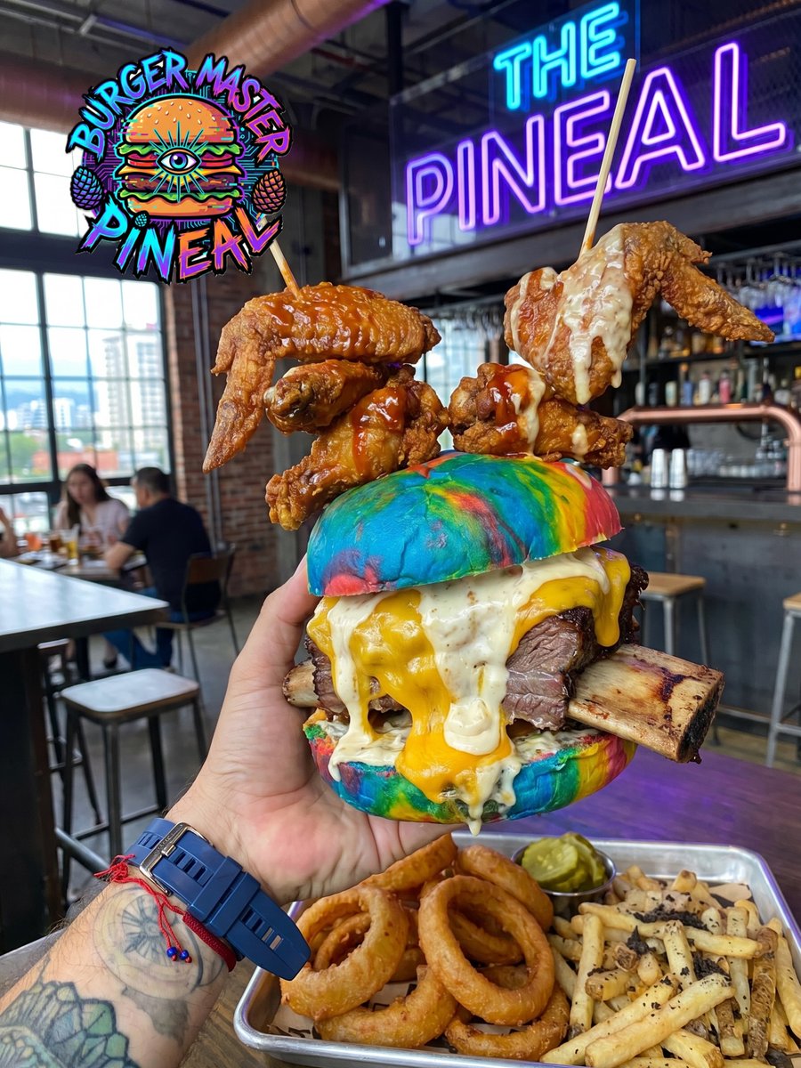 harperramirezte's tweet photo. I think things got completely out of control this time. They got carried away with creativity and toned down the real flavor of the meat. Here’s my top 3 unreal burgers. Important: AI-recreated images are fiction. https://t.co/A6M7SYdujp