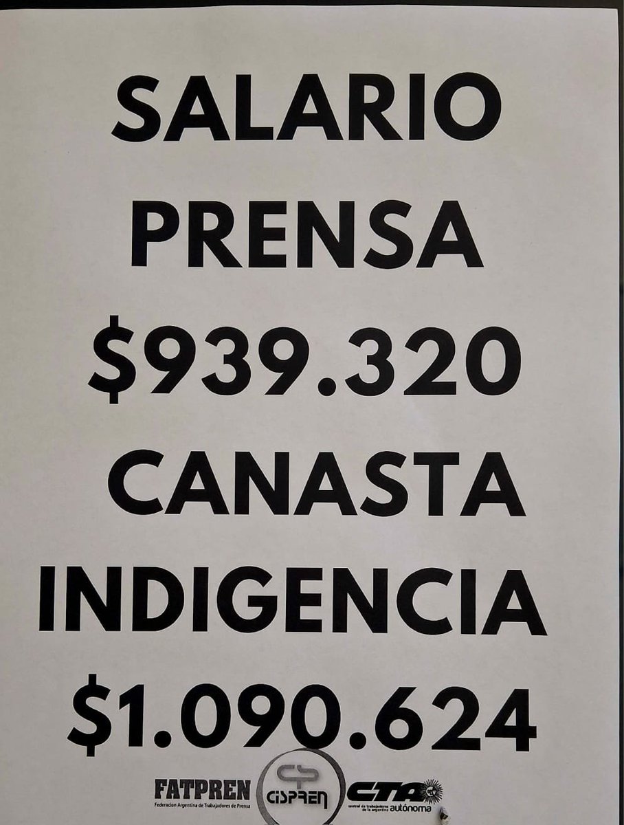leoguevara80's tweet photo. Esta es la realidad en los bolsillos de los periodistas de Córdoba, sueldo básico $939.320 ⛔ Los empresarios tienen otra versión porque después de tres semanas de pedido de aumento en sueldos la oferta sigue siendo CERO % #Asamblea en Radio Mitre Córdoba @Cispren. https://t.co/8ddIqqFb40