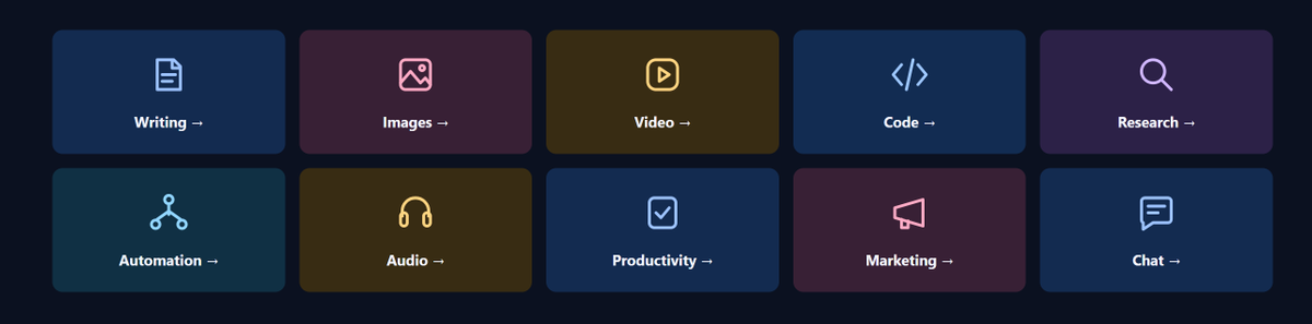uselumenai's tweet photo. Find your next favorite AI tool at https://t.co/Sh6PlOkRh9

Discover, compare, and save tools for the way you work. https://t.co/AcUjQKWN5a