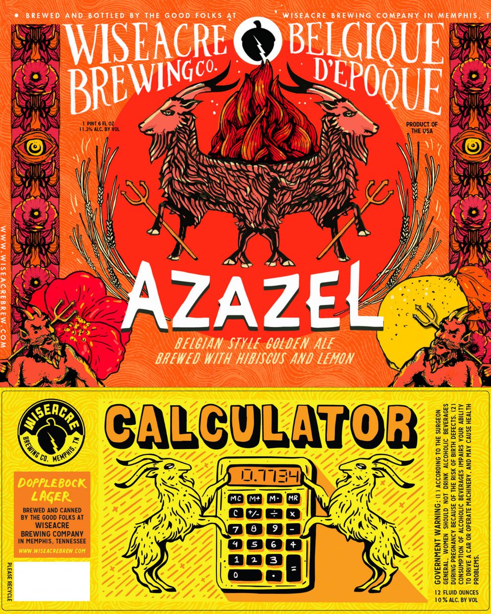 wiseacrebrew's tweet photo. In a world full of AI, be WISEACRE label art. https://t.co/lRsy8oilmZ