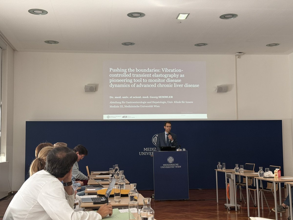 MattiasMandorf1's tweet photo. What a day!
Our very own Georg Semmler &amp; Benedikt Simbrunner have been awarded their authorisation to teach (venia docendi)!
👉 Monitoring by vibration controlled transient elastography
👉 Gut-liver axis &amp; inflammation
👏 #LiverTwitter https://t.co/lDQRbdyYru