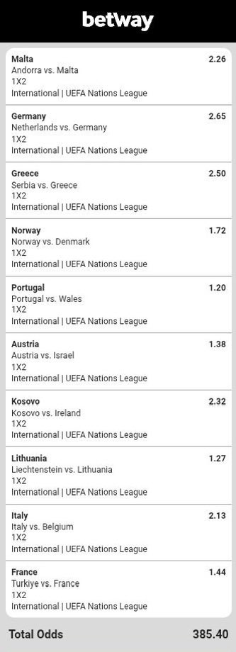 ISHMAELpi0's tweet photo. -
🇿🇦 Betway Code : BW745FFF93
-
🇩🇪 Germany
🇬🇷 Greece 
🇳🇴 Norway 
🇵🇹 Portugal 
🇦🇹 Austria 
🇽🇰 Kosovo 
🇲🇹 Malta 
🇱🇹 Lithuania 
🇮🇹 Italy 
🇫🇷 France https://t.co/vwQDlukfmh