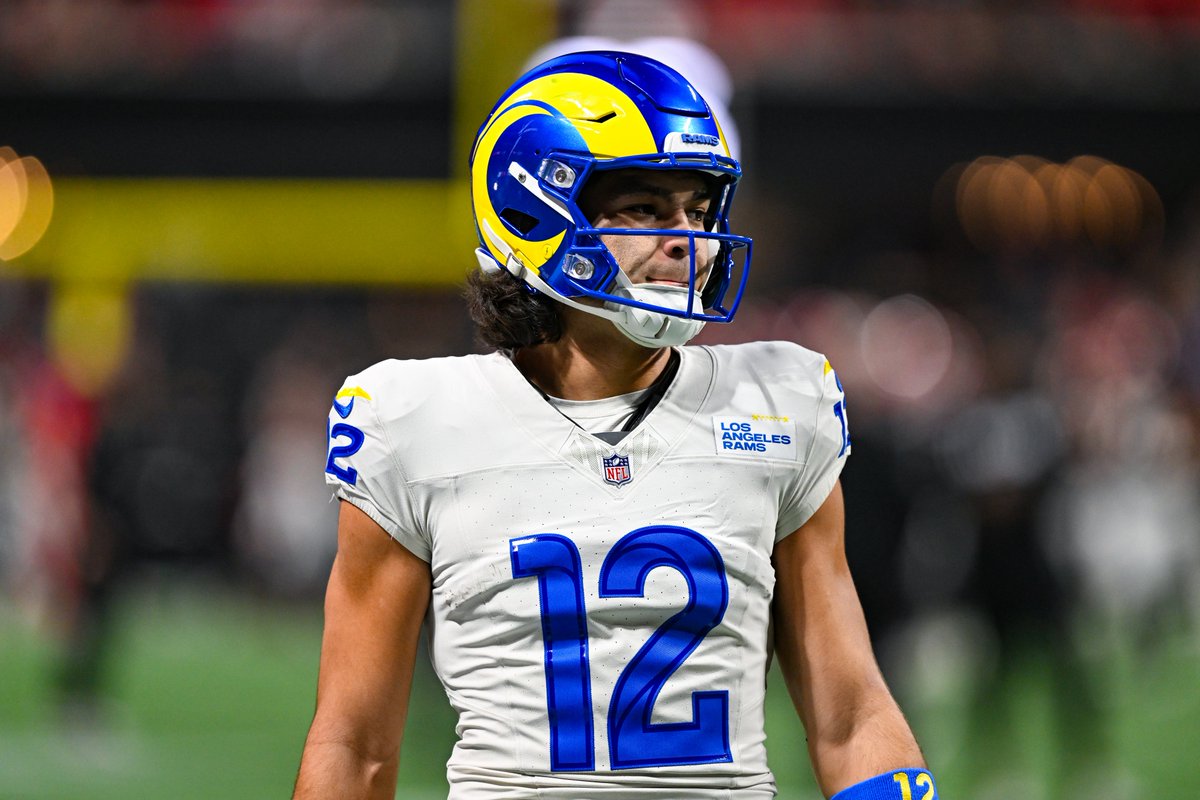YahooFantasy's tweet photo. .@AdamSchefter on Puka Nacua's status for Monday night against the Giants:

"Certainly sounds like Puka's trending towards not playing... it doesn't sound promising right now." https://t.co/PkMb7A8glX