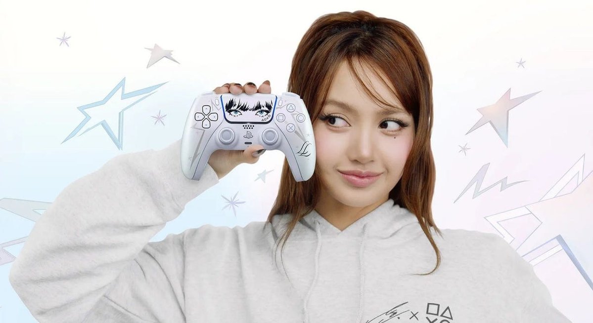 IGN's tweet photo. PlayStation has revealed a new collaboration with the K-pop star Lisa that includes a limited edition DualSense controller. https://t.co/zFQgVmnW2p https://t.co/JTU2xj56CD