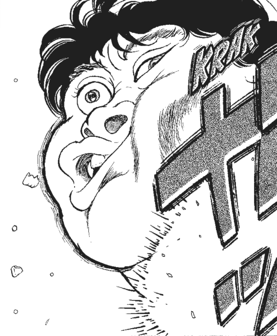 teambaki_en's tweet photo. Punched so hard his face changed! 

#BAKI35th https://t.co/MAgnRwvBZ0