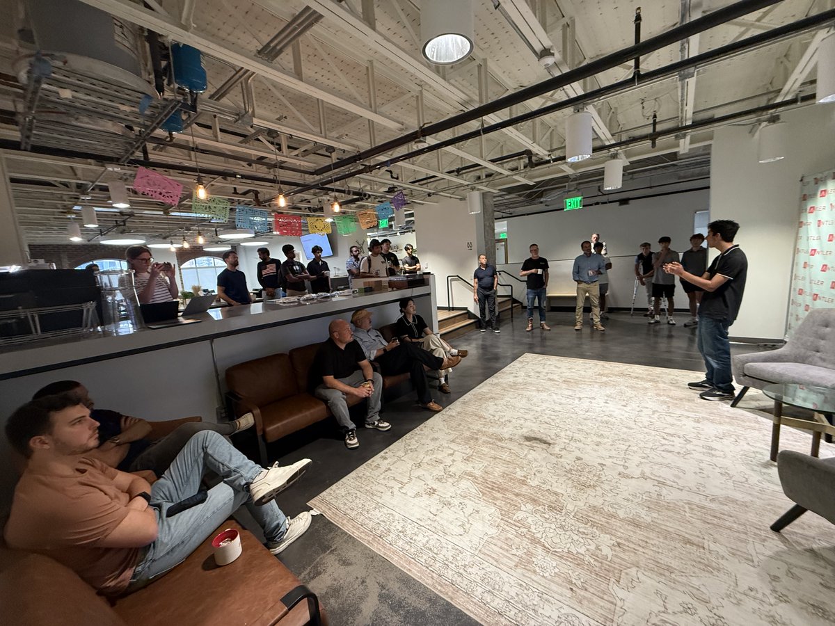 NickJFrank's tweet photo. Day 1 of Austin @deeptechweek . Day 1 of the hardtech hackathon I’m putting together with @AustinHardtech  and @AntlerGlobal.

Robotics, sensing, manufacturing. Real hardware, a week to build.

Excited to see what these teams pull off. Let’s go 🤖

cc @Andercot https://t.co/bumGn8htZg