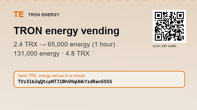 Alexnaderb5ub's tweet photo. How $4 becomes $0.40.

2.4 TRX → 65,000 energy (1 hour)
4.8 TRX → 131,000 energy

Address : TVz31b2qQtcpNTJ1BhVHqUWkYzdRenSSSS

Amount is calculated from the TRX you send ⚡
#SOL #Bitget https://t.co/WwHM1wpjVA