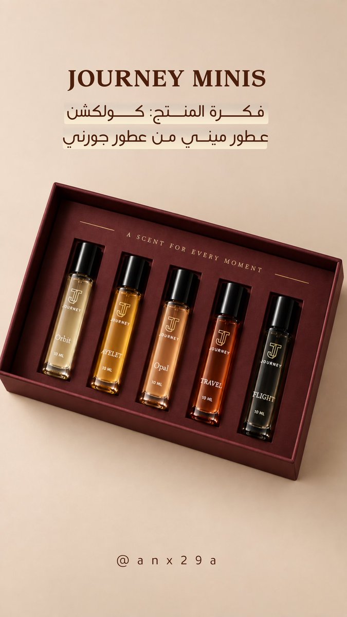 anx29A's tweet photo. إقتراح فكرة منتج جديد لجورني 

بـ أسم " JOURNEY MINIS " 

المميزات والشرح موجود بالصور، فكرة بسيطة، أشوفها مناسبة لجورني ولأي براند عطور قوي وممكن تكون قابلة للتنفيذ 

أيش رأيكم؟ وهل تشوفون مناسبة او تحتاج تعديل؟ 

🤎
#دحام_الضحيك https://t.co/voV166gYWj