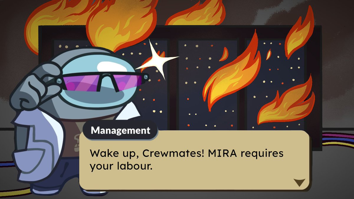 AmongUsStory's tweet photo. you heard Management, CHOP CHOP!! 👏 https://t.co/yzsmi7lPjF