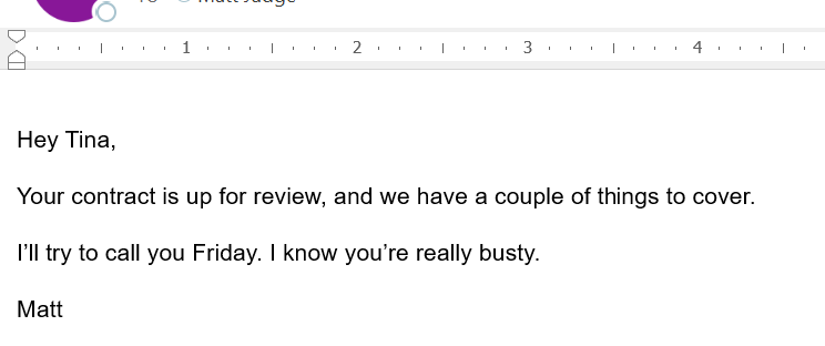 50StepsStudio's tweet photo. @MerriamWebster I was banging out emails in a hurry and wanted to hit the letter Y. But I hit the letter T at the same time.

So the last word of my email was supposed to end in Y, but it ends in TY.

Mr. Smooth. https://t.co/xmumd8HqBE