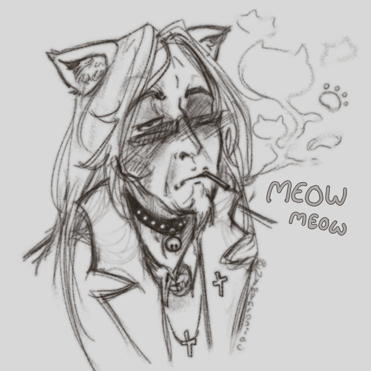 nymphrosiac's tweet photo. Neko Dudle #postal https://t.co/tbl11sWfcI