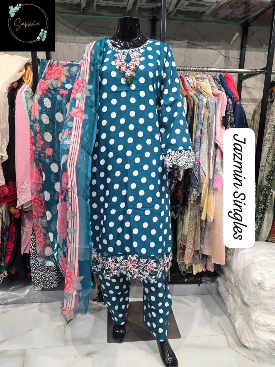 hannahjohnsonqw's tweet photo. New designs added: singles and sets inspired by original Pakistani suits. Jazmin Superhits’ new ready-made collection features beautiful pure cotton patchwork, cotton bottoms, and chiffon dupattas. Size XXL (44) with miyani. Singles: 999. No GST, https://t.co/imxNVm3OsV