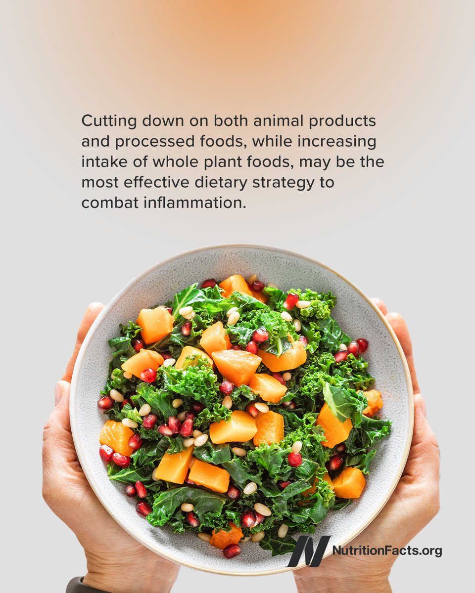 nutrition_facts's tweet photo. The most anti-inflammatory food component is fiber. It appears that an increase of just 10 extra grams of ﬁber per 1,000 calories would equate to four fewer years of cellular aging. https://t.co/wZnK8hOgQy https://t.co/Fc9CwXZgHT
