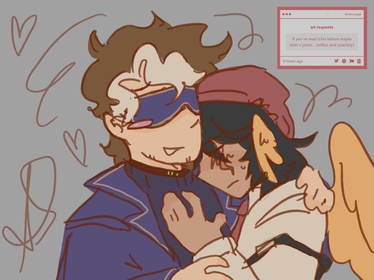 hotdogwil's tweet photo. I .have a headache sorry the last 2 are low effort
&amp;&amp; idk much about tcfsv and forgot jester’s mask 😢 sory 
#tntduofanart ??idk https://t.co/R779LIae5Z
