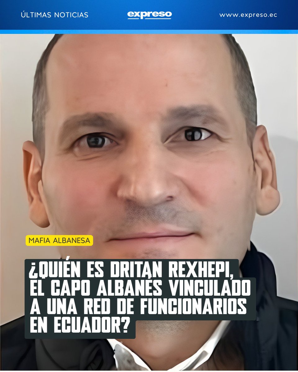 Expresoec's tweet photo. El nombre de Dritan Rexhepi, considerado por autoridades europeas como uno de los principales operadores de la mafia albanesa en América Latina y denominado el "rey de la cocaína", vuelve a ocupar el centro de la atención judicial ecuatoriana.

Lee más: https://t.co/jVuXAeVhwb https://t.co/skqBvW0kP1