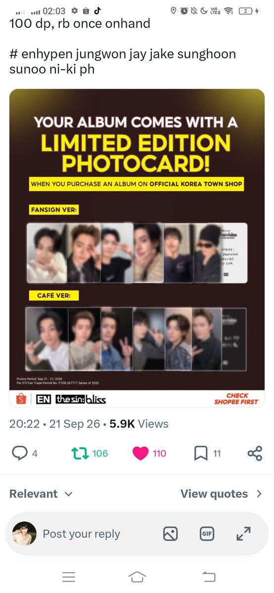 shonsunoo1003's tweet photo. @mylovestored proof https://t.co/ykPTWkffR9