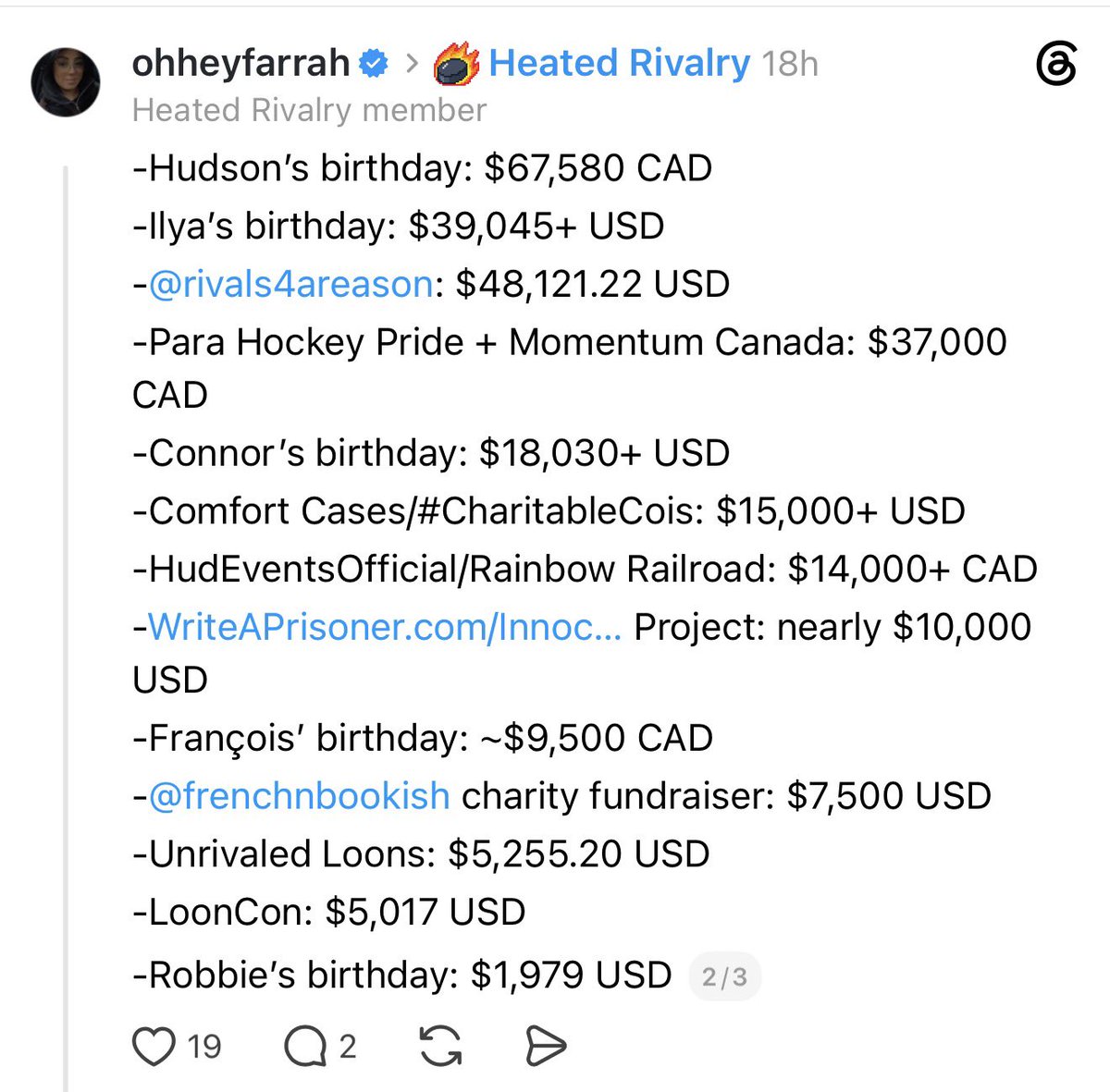 littlelumikello's tweet photo. I love this. As wild and exhausting as this fandom may seem, we’ve raised an insane amount of money over the last ten months and I’d be willing to bet some initiatives might not even be on here. 🔥 Something to be proud of! https://t.co/ttkTEcMYLn