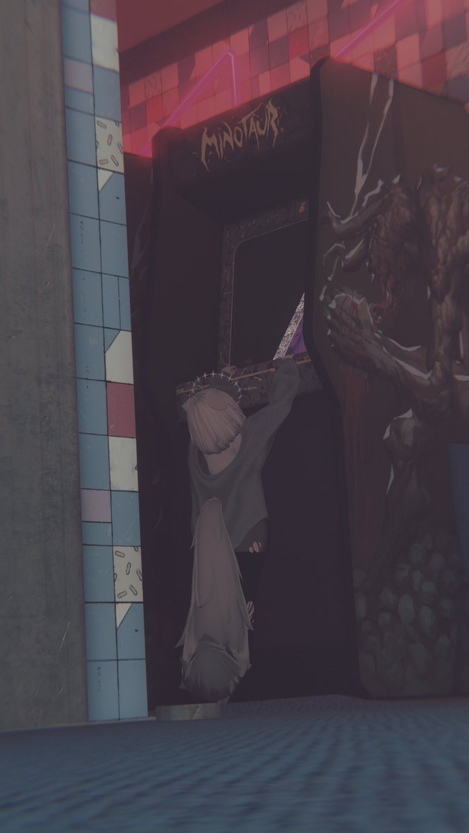 Puplu_'s tweet photo. I swear the arcade machines keep getting bigger https://t.co/rDvaT0ufb7
