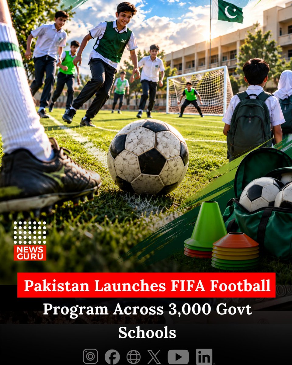 sofiasanchezuce's tweet photo. Pakistan is taking a major step toward grassroots football. The FIFA Football Program will reach 3 million students in 3, 000 public schools, distribute 162, 000 footballs, train teachers, expand opportunities for girls, and identify promising https://t.co/e0mM7ko15k