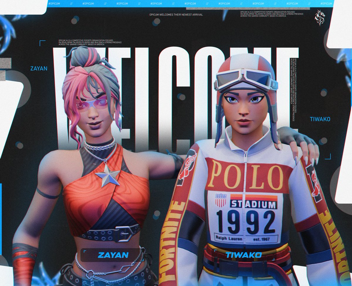 OpicumGG's tweet photo. We're proud to welcome @zayanfnbr and @tiwakooo  are our newest additions to the Opicum fortnite roster

Excited to have you both with us💙
#OpicumRise  #FortniteCompetitive https://t.co/JNwXisb0YW